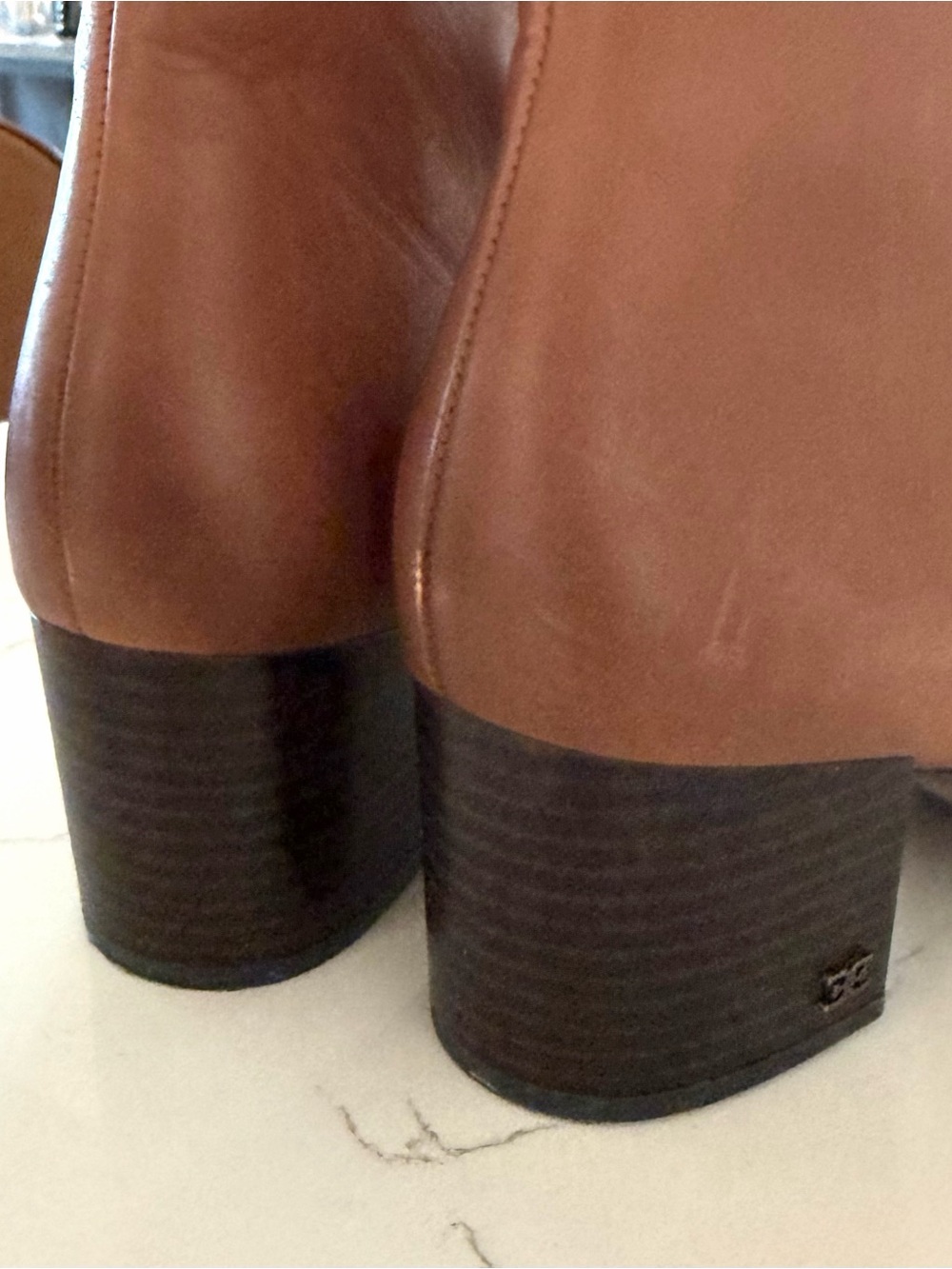 Sam Edelman Kerby Women's Knee-High Leather Boot in Tan - Picture 7 of 8